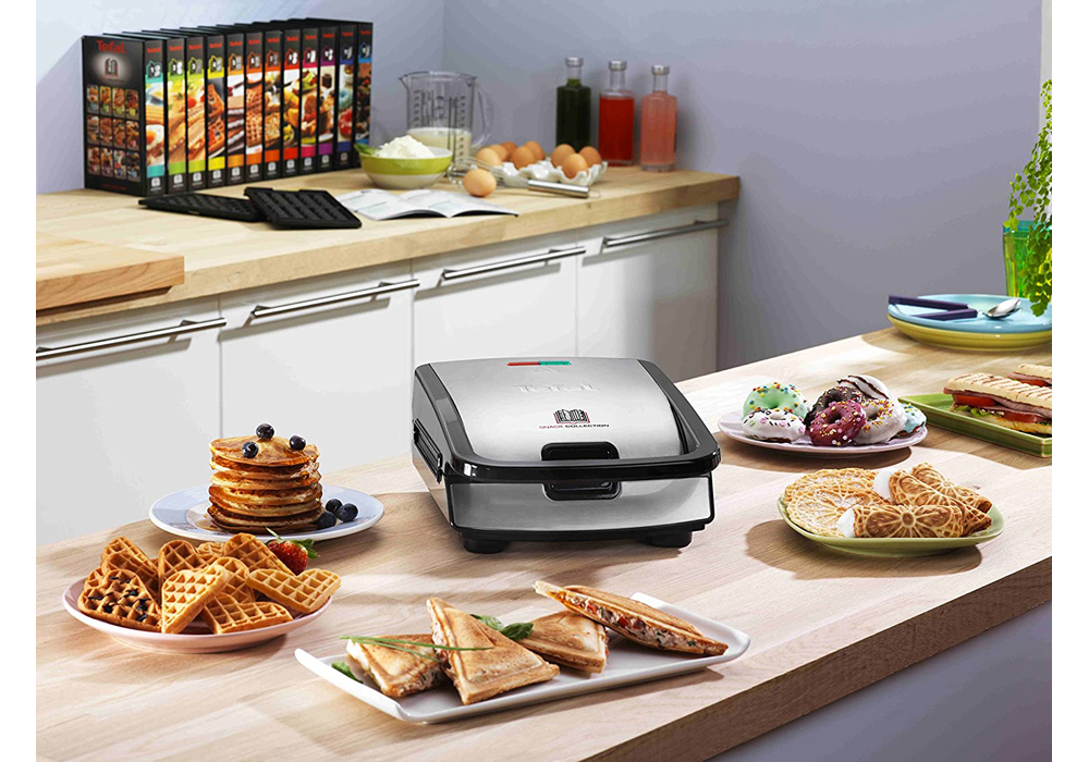 Croque Gaufre Snack Collection Tefal (SW853) - Plaques amovibles Kit-M