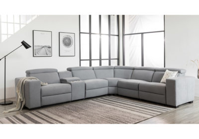 Salon d’Angle 2 Relax Électriques Gris Foncé Grenata Exclu Kit-M !!! reunion pas cher