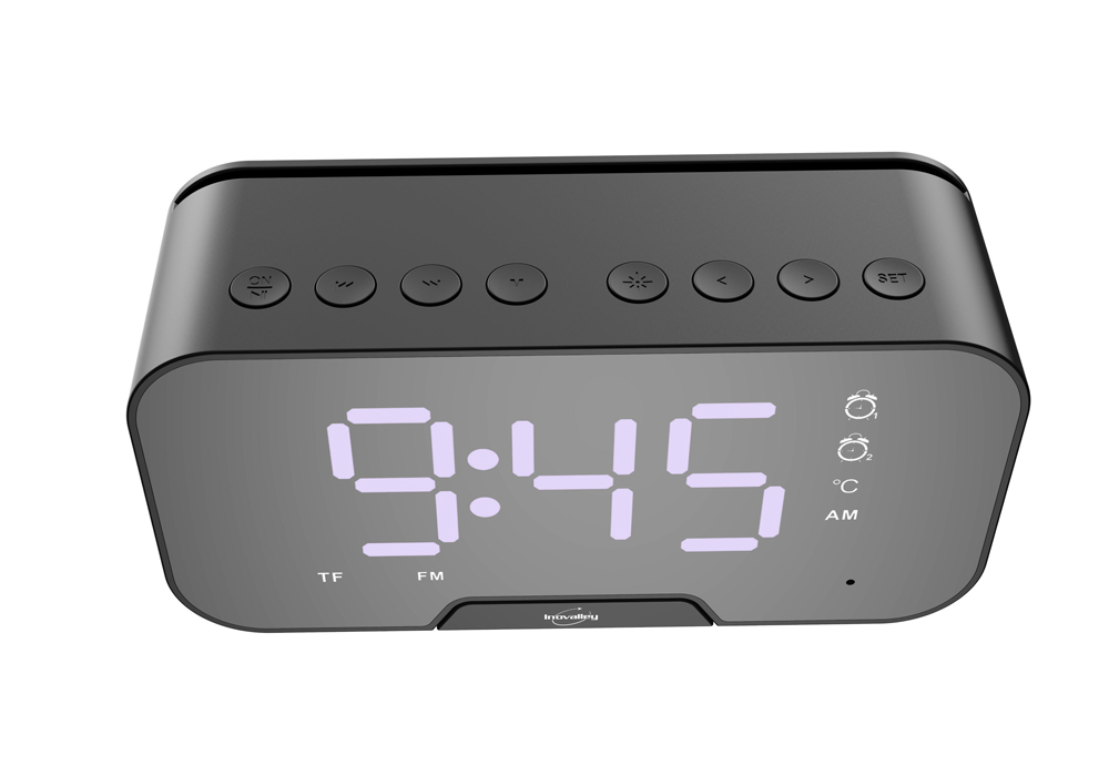 Radio Réveil Bluetooth - Radio FM - Double alarme -20watts - Kit-M