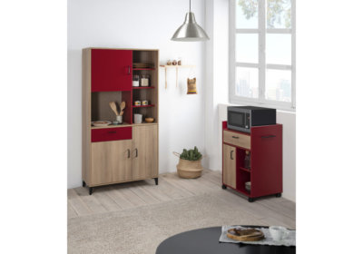 Meuble Micro-Ondes Mylo 1 Porte et 1 Tiroir Ensemble Cuisine reunion pas cher