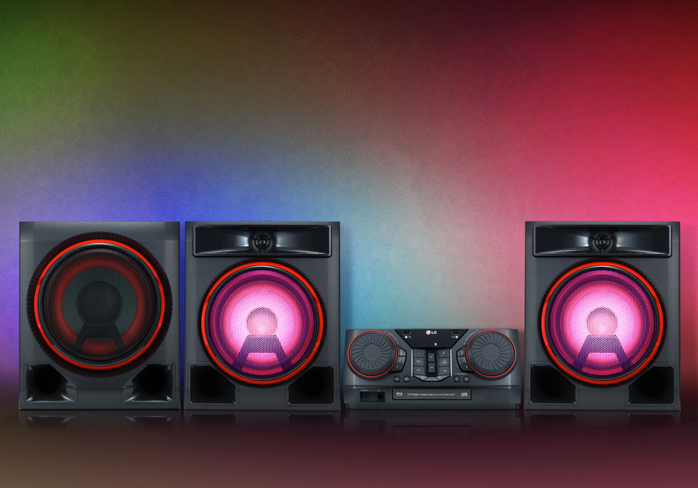 Chaîne Hifi LG Xboom 1100W + Caisson de Basse (CK57) KitM