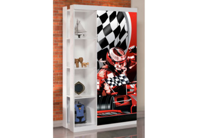 Armoire 2 Portes avec Étagères (Collection Formula One) Les Chambres d'Enfants Les meubles qu'on aime !