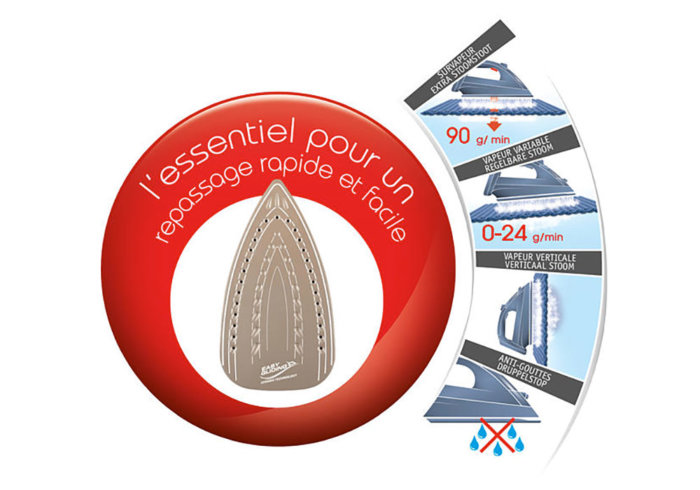 Moulinex IM3150 - Fer à repasser Maestro 50 - Comparer avec