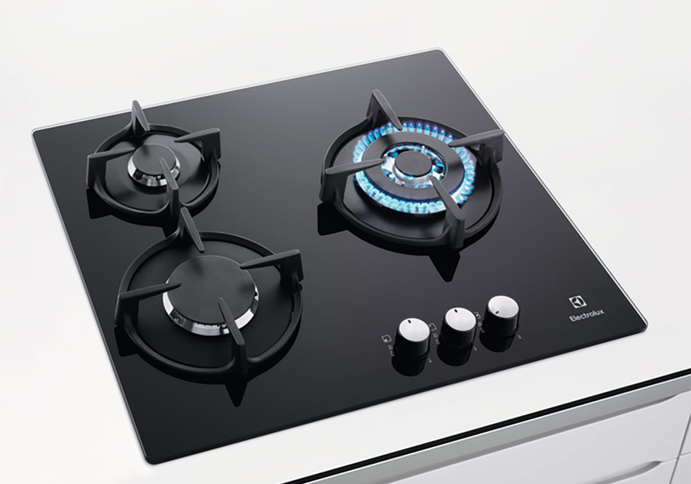 Plaque de Cuisson 3 Feux Gaz Electrolux (EGT6633NOK) KitM