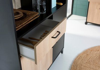 Buffet de Cuisine Mylo 3 Portes + 1 Tiroir Ensemble Cuisine reunion pas cher