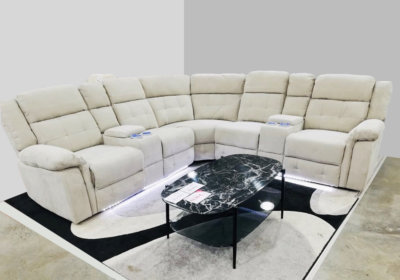 Salon d’Angle 2 Relax Électrique LED Dock Bar PROMOS reunion pas cher