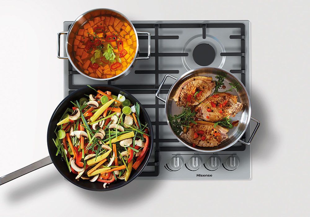Plaque de Cuisson 4 Feux Gaz Hisense (GM663X) KitM