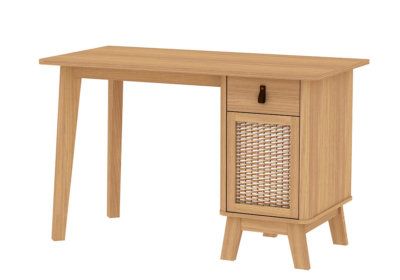 Bureau 1 Porte avec 1 Tiroir (Collection Malang Zen) Les Bureaux reunion pas cher