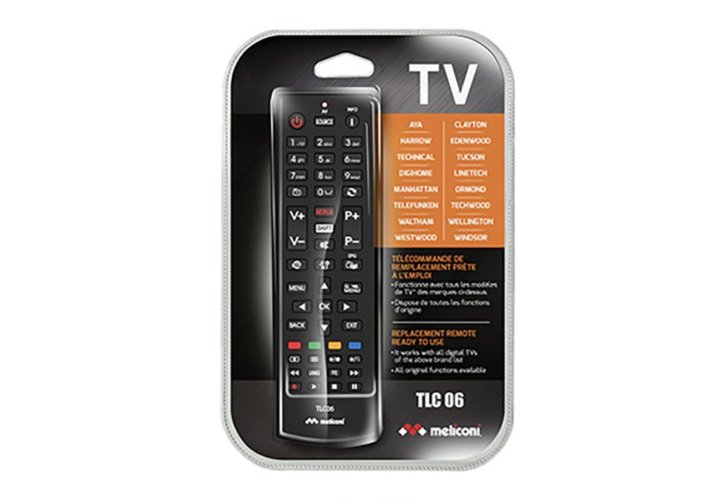 Télécommande TV MDD Meliconi (TLC006)- Kit-M
