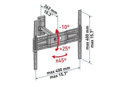Support TV Mural ER 400 Meliconi (ER400) Les Accessoires reunion pas cher