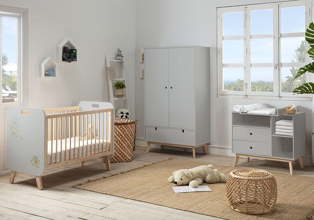 Chambre Bebe Gris Paris Pin Massif Et Facade Mdf Satine Grise Kit M Chambre Bebe Gris Paris Pin Massif Et Facade Mdf Satine Grise Kit M