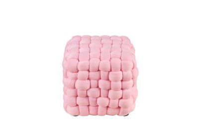 Pouf Deco Cube Braid Les Fauteuils, Tabourets & Poufs reunion pas cher