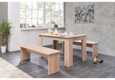 Ensemble Table avec 2 Bancs Les Salles à Manger Les meubles qu'on aime !