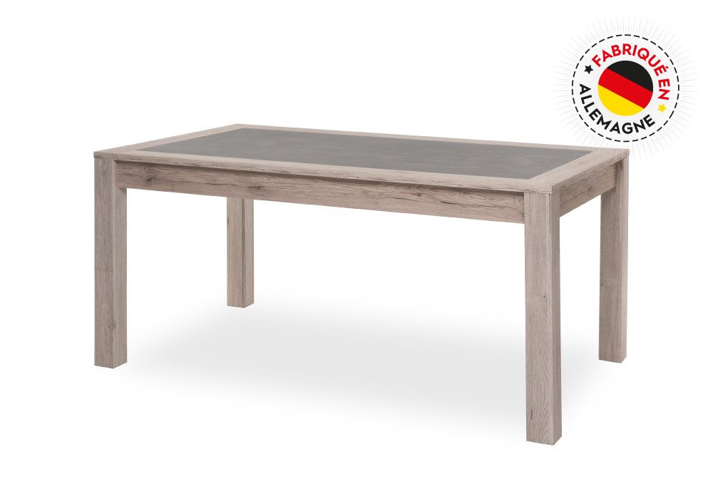 Table à Manger Malta couleur chêne sorrento/béton foncé KitM
