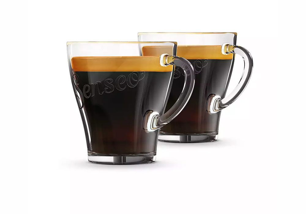 2 Tasses Senseo En Verre Transparent - Occasion Bon état - Pour Machine à Café
