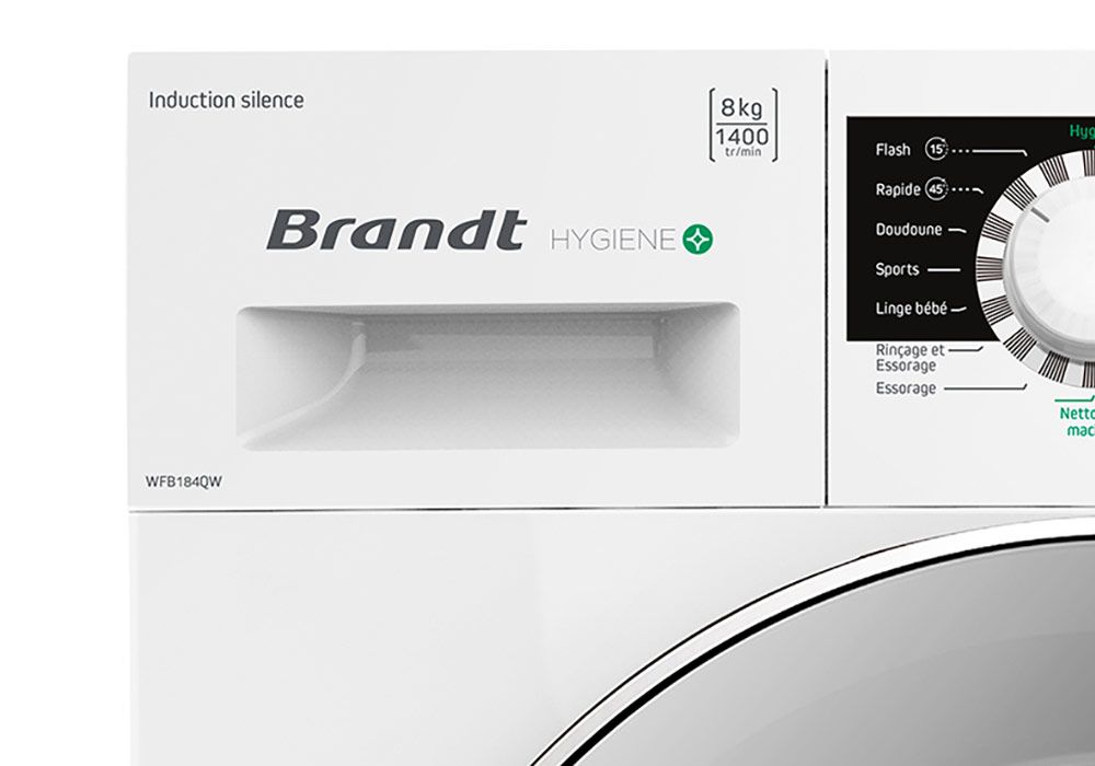 Lave-linge séchant WDB104QW - Brandt Electroménager