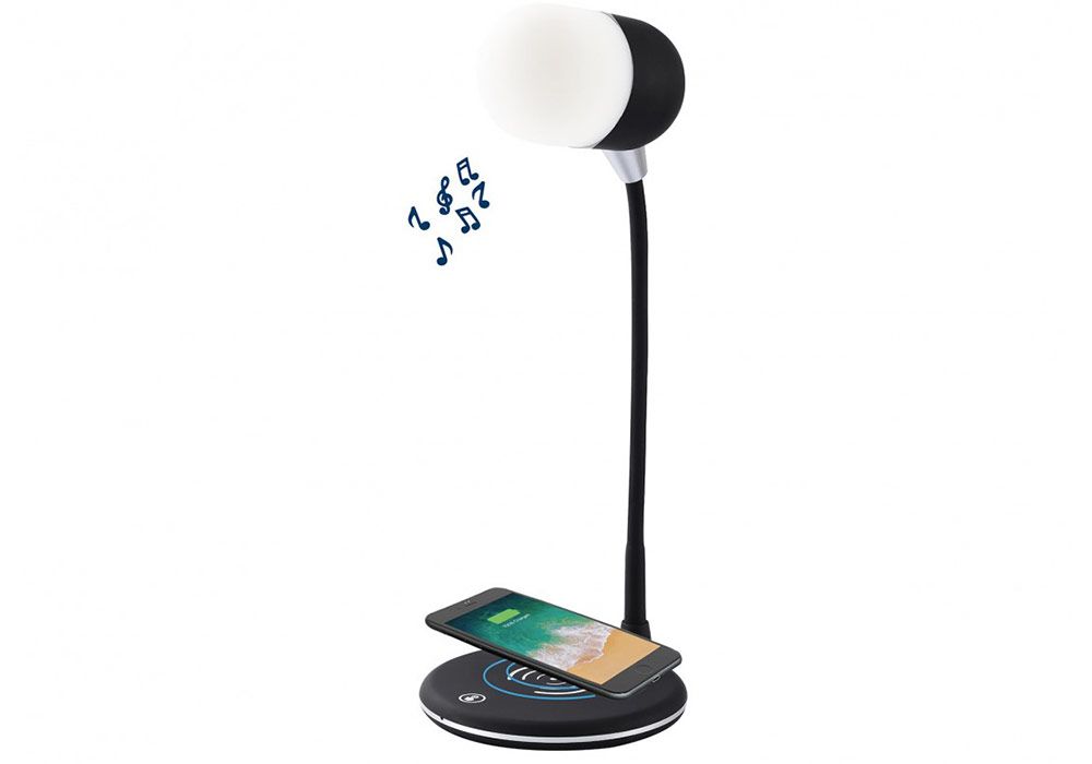 Lampe de Bureau avec Haut Parleur et Chargeur Induction - Kit-M
