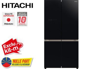 Réfrigérateur Combiné 4 Portes 569L Hitachi (RWB640VRU0) Exclu Kit-M !!! reunion pas cher