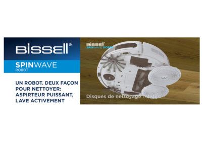 Aspirateur Robot Spinwave Bissell (2931N) Le Nettoyage reunion pas cher
