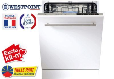 Lave-Vaisselle Tout Intégrable Westpoint (WFYI-1342E20.S) Exclu Kit-M !!! reunion pas cher