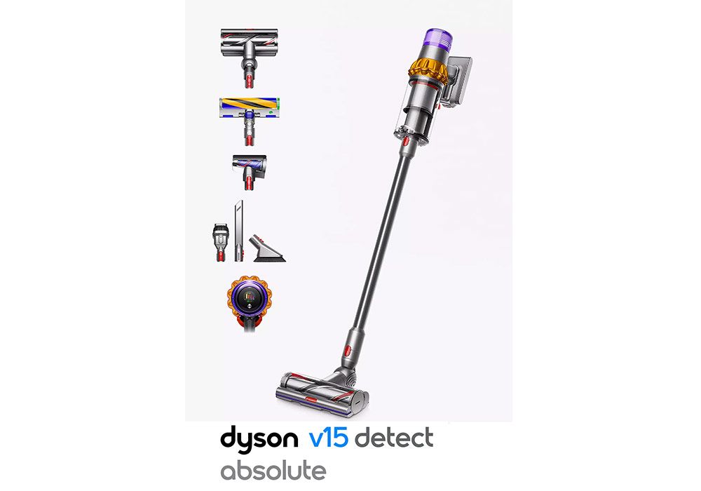 Aspirateur sans fil DYSON V15 Detect   - Shopping et Courses en  ligne, livrés à domicile ou au bureau, 7j/7 à la Réunion