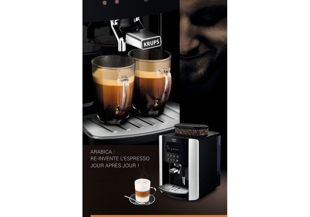 Expresso Broyeur Krups + 1KG de Café en Grains Starbucks - Kit-M