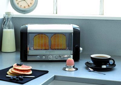 Grille-Pain Toaster Vision Noir Magimix (11541) La Cuisine reunion pas cher