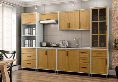 Meuble Haut 3 Portes 120cm (Collection Cristal) Les Meubles de Complément reunion pas cher
