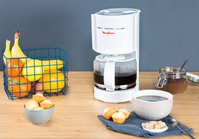 Cafetière à Filtre Gris et Blanc Uno Moulinex (FG1211) Les Petits Électroménagers reunion pas cher