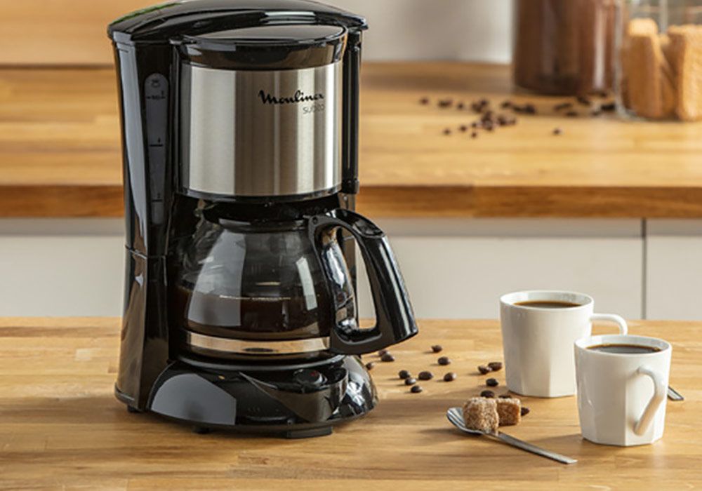 Moulinex Subito Cafetière Filtre Programmable Verseuse Isotherme 0,9L - 12 Tasses FT5S2DE0