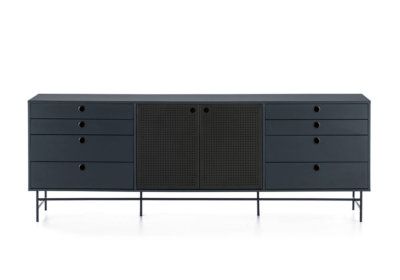 Buffet Bas 2 Portes 8 Tiroirs Teulat Punto LES BONNES AFFAIRES reunion pas cher