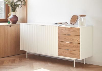 Buffet Bas 2 Portes 4 Tiroirs Teulat Sierra LES BONNES AFFAIRES reunion pas cher