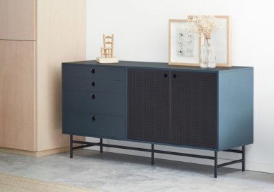 Buffet Bas 2 Portes 4 Tiroirs Teulat Punto LES BONNES AFFAIRES reunion pas cher