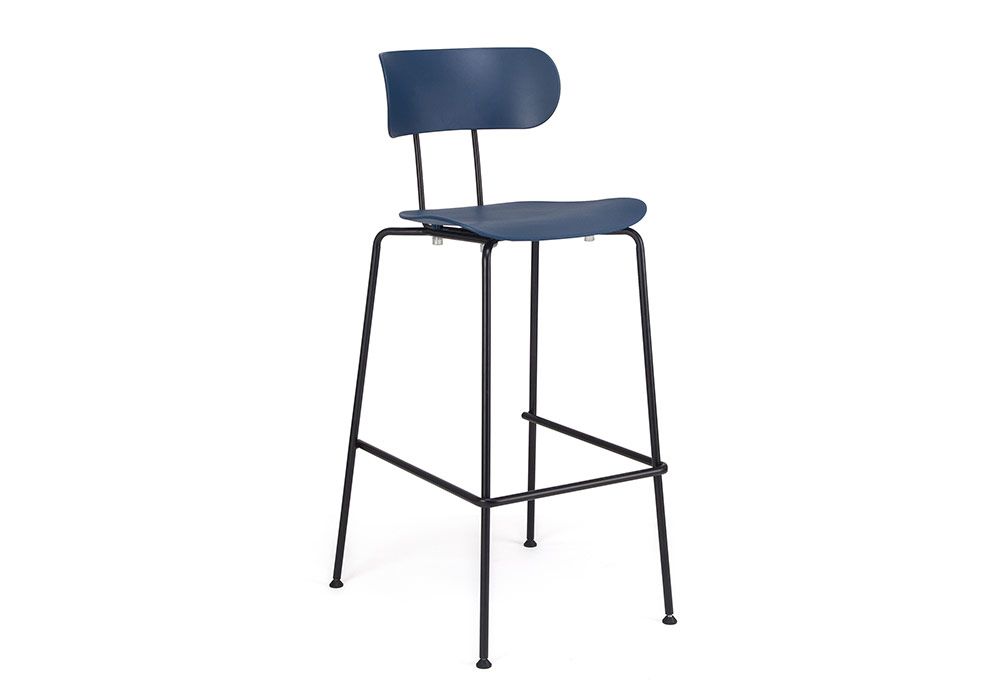 Tabouret De Bar Tabouret De Comptoir Lonso W Chêne Plastique Noir Hjh Office 729462