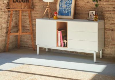 Buffet Bas 1 Porte 3 Tiroirs Teulat Corvo LES BONNES AFFAIRES reunion pas cher