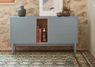 Buffet Bas 1 Porte 3 Tiroirs Teulat Corvo LES BONNES AFFAIRES reunion pas cher