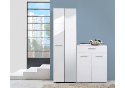 Armoire 2 Portes avec Miroir (Collection Beny) Les Armoires, Commodes & Chevets reunion pas cher