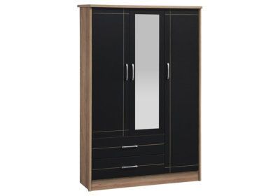 Armoire 3 Portes 2 Tiroirs (Collection Vasquez) LES BONNES AFFAIRES reunion pas cher