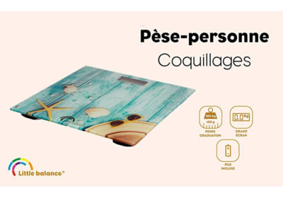 Pèse Personne Électronique Coquillages Little Balance (8334) La Cuisine Les meubles qu'on aime !