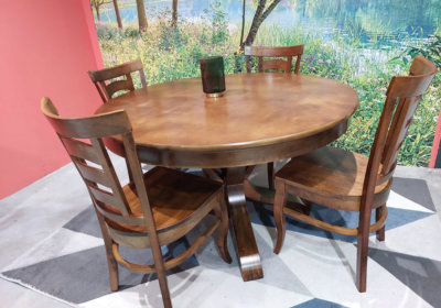 Ensemble Table Ronde 120cm avec 4 Chaises PROMOS reunion pas cher