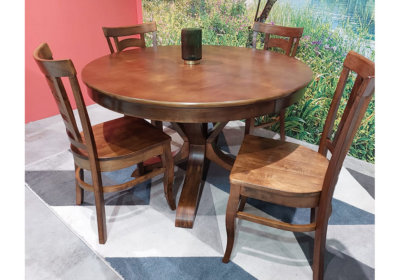 Ensemble Table Ronde 120cm avec 4 Chaises PROMOS reunion pas cher