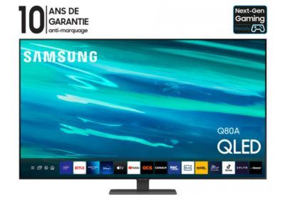 QLED FULL LED 4K HDR 10+ 140cm Samsung (QE65Q80A) Les Téléviseurs Les meubles qu'on aime !