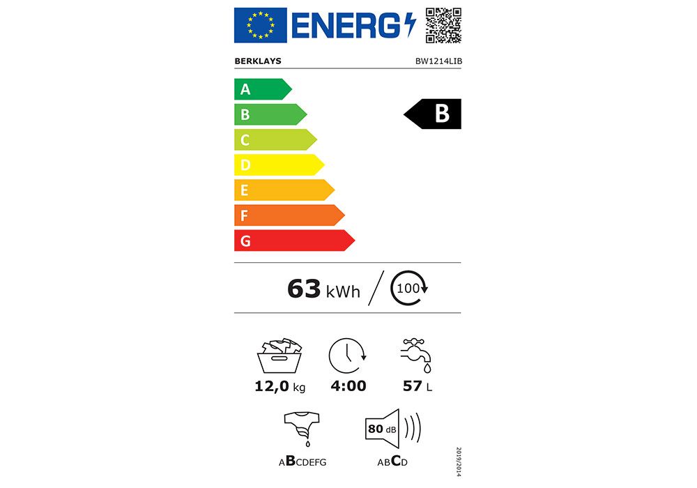 Lave-Linge 12KG Inverter Blanc (BW1214LIB) L'Électroménager reunion pas cher