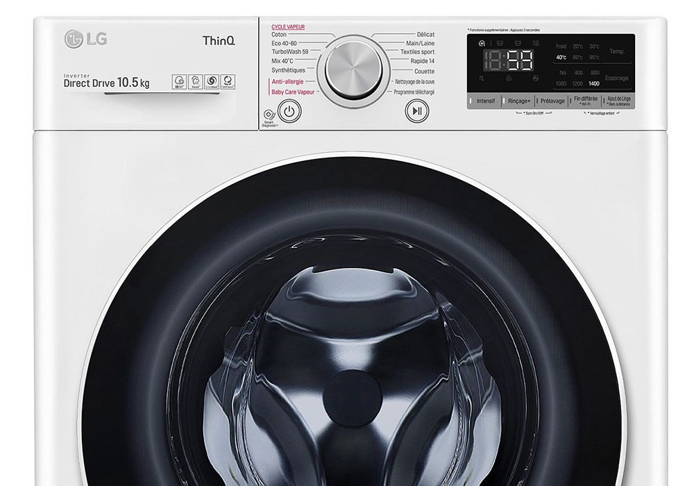 LG Lave-linge 6 KG, Moteur Direct Drive™, 6 Motion DD, Ajout de linge