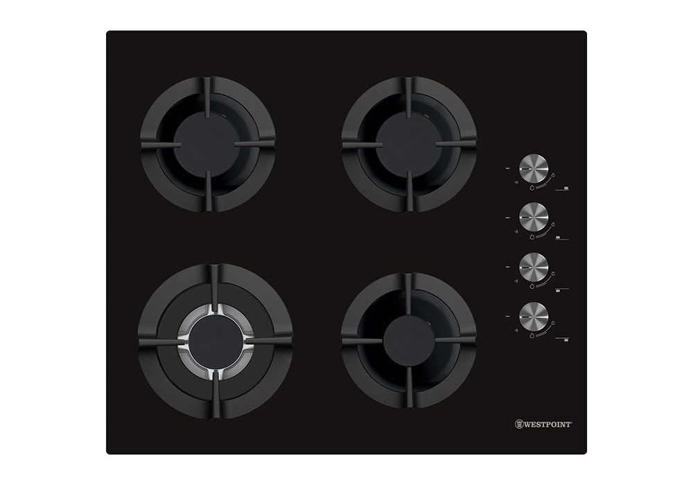 Plaque de Cuisson 4 Feux Gaz Vitrée Westpoint KitM