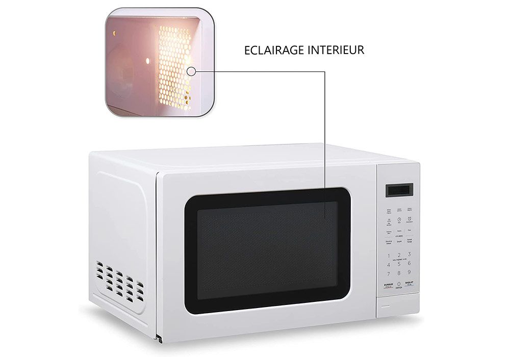 Micro ondes Digital Blanc 20L - Panneau de contrôle tactile Kit-M