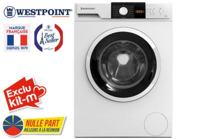 Lave-Linge 9KG Westpoint (WMI912D22) Exclu Kit-M !!! reunion pas cher