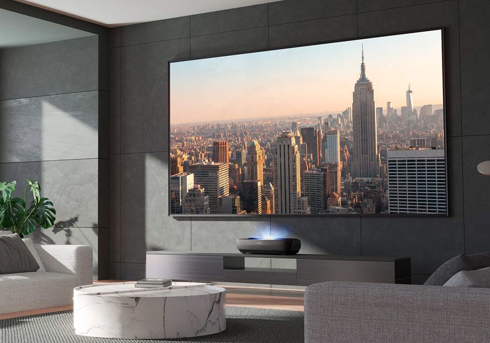 Vidéo Projecteur 100L9G-B12 Laser TV 4K + Écran Anti-Reflet ALR 100″Inclus Hisense ( 100L9G/DLT100-A) Sélection Coupe du Monde reunion pas cher