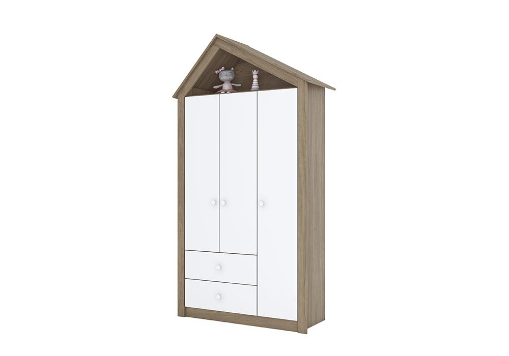 Armoire 3 Portes Casinha Maison Les Chambres d'Enfants Les meubles qu'on aime ! 2