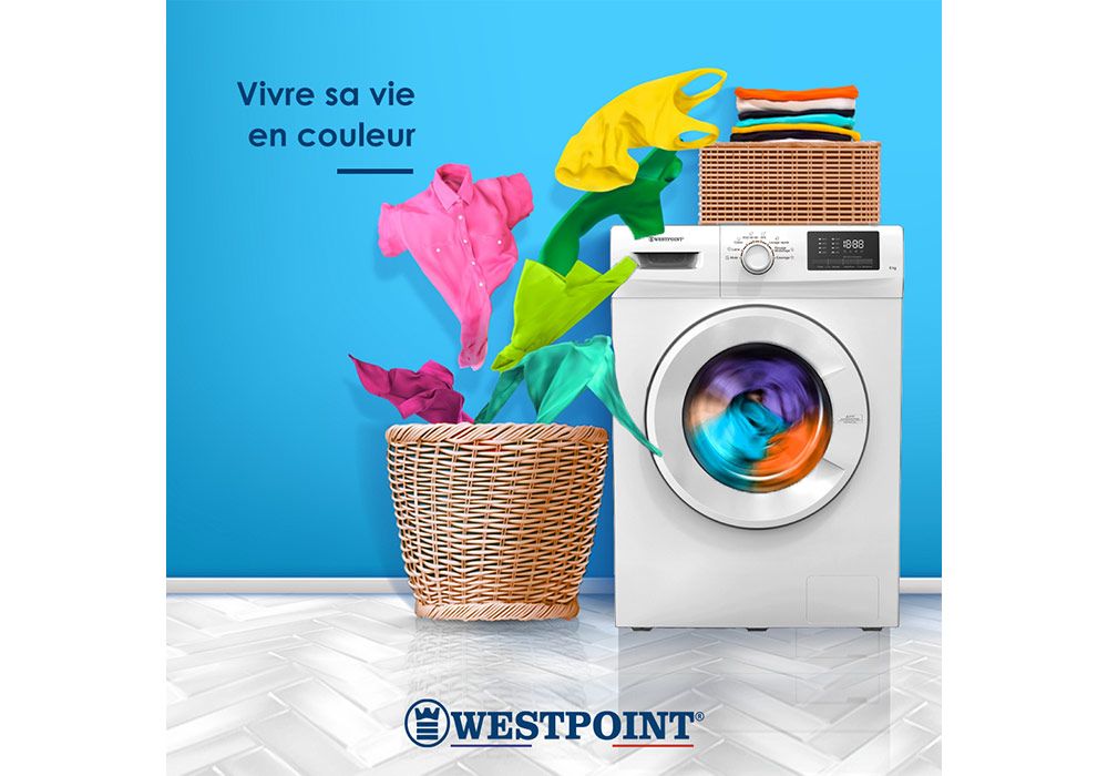 Lave-Linge 9KG Westpoint (WMI912D22) Exclu Kit-M !!! reunion pas cher